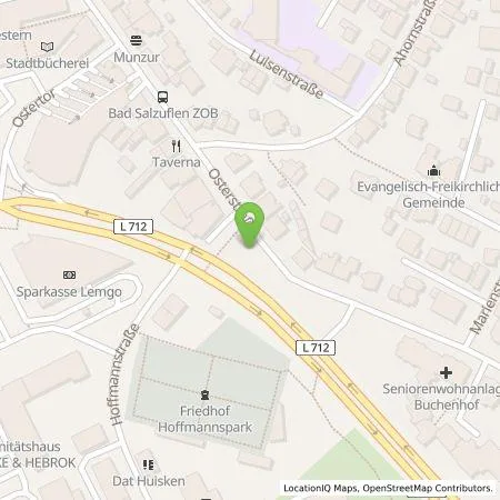 Standortübersicht der Tankstelle Wirtschaftsbetriebe Bad Salzuflen GmbH in 32105 Bad Salzuflen