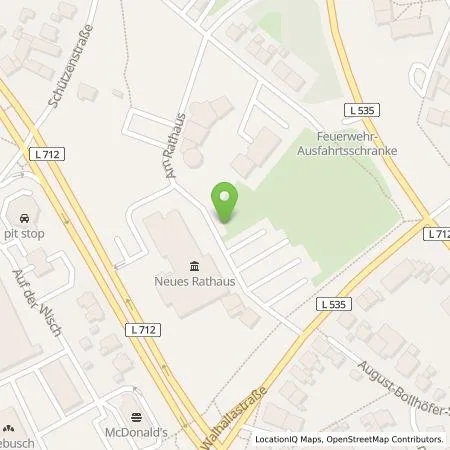 Standortübersicht der Tankstelle Wirtschaftsbetriebe Bad Salzuflen GmbH in 32105 Bad Salzuflen