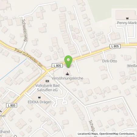 Standortübersicht der Tankstelle Wirtschaftsbetriebe Bad Salzuflen GmbH in 32107 Bad Salzuflen