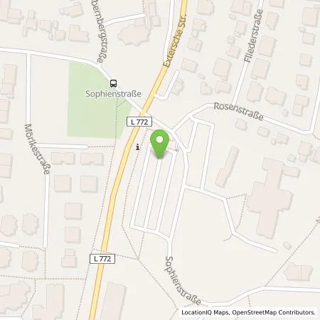 Standortübersicht der Tankstelle Wirtschaftsbetriebe Bad Salzuflen GmbH in 32105 Bad Salzuflen