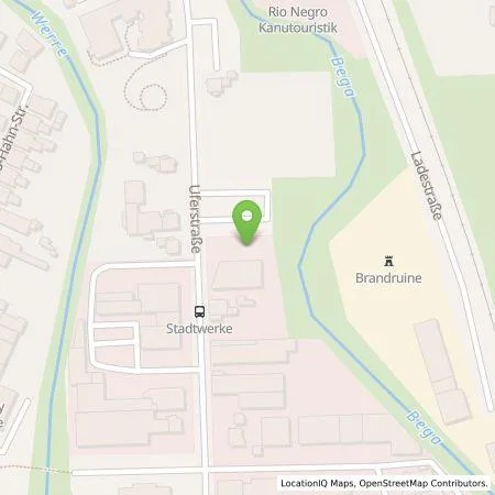 Standortübersicht der Tankstelle Wirtschaftsbetriebe Bad Salzuflen GmbH in 32108 Bad Salzuflen