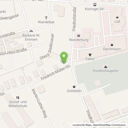 Standortübersicht der Tankstelle Stadtwerke Hammelburg GmbH in 97762 Hammelburg