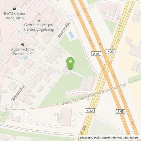 Standortübersicht der Tankstelle GfE Gesellschaft für Elektromobilität in 45659 Recklinghausen