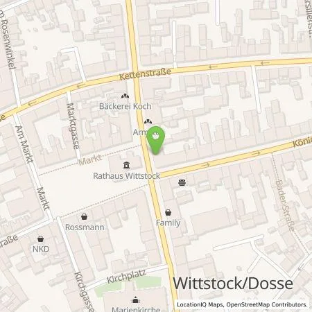 Standortübersicht der Tankstelle Stadtwerke Neuruppin GmbH in 16909 Wittstock/Dosse