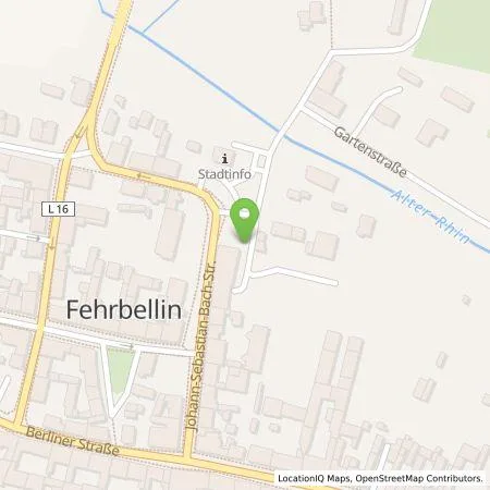 Standortübersicht der Tankstelle Stadtwerke Neuruppin GmbH in 16833 Fehrbellin