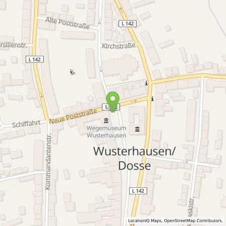 Standortübersicht der Tankstelle Stadtwerke Neuruppin GmbH in 16868 Wusterhausen