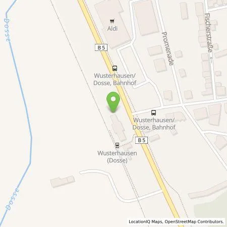 Standortübersicht der Tankstelle Stadtwerke Neuruppin GmbH in 16868 Wusterhausen