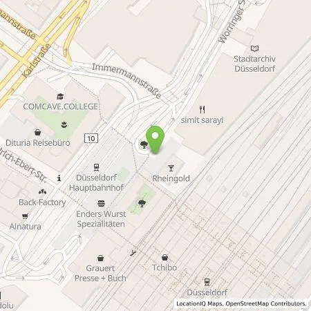 Standortübersicht der Tankstelle DB Energie GmbH in 40210 Düsseldorf