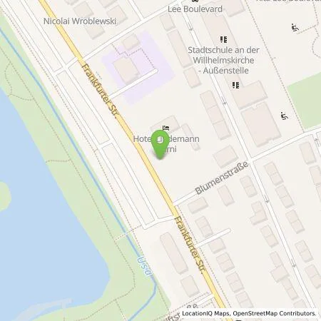 Standortübersicht der Tankstelle Ensev GmbH in 61231 Bad Nauheim