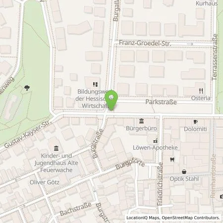 Standortübersicht der Tankstelle Ensev GmbH in 61231 Bad Nauheim