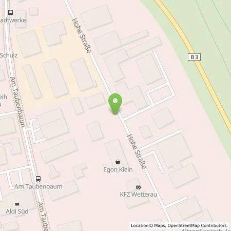 Standortübersicht der Tankstelle Ensev GmbH in 61231 Bad Nauheim