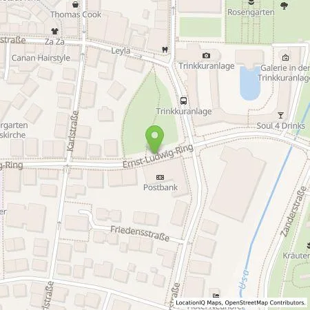 Standortübersicht der Tankstelle Ensev GmbH in 61231 Bad Nauheim