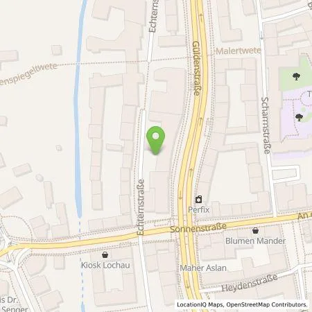 Standortübersicht der Tankstelle Baugenossenschaft Wiederaufbau eG in 38100 Braunschweig