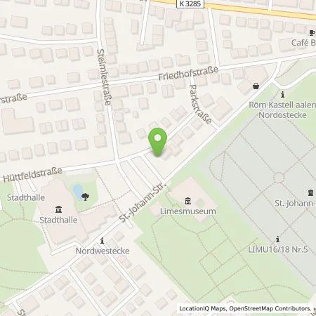 Standortübersicht der Tankstelle Stadtwerke Aalen GmbH in 73430 Aalen