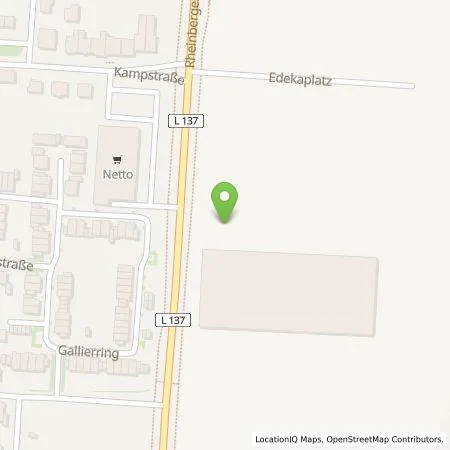 Standortübersicht der Tankstelle EDEKA RR Stiftung & Co. KG in 47445 Moers