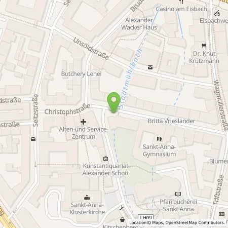 Standortübersicht der Tankstelle SWM Versorgungs GmbH in 80538 München