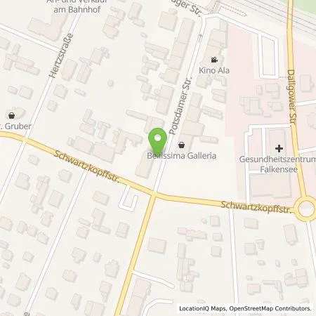 Standortübersicht der Tankstelle ubitricity Gesellschaft für verteilte Energiesysteme mbH in 14612 Falkensee