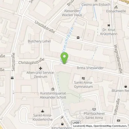 Standortübersicht der Tankstelle SWM Versorgungs GmbH in 80538 München