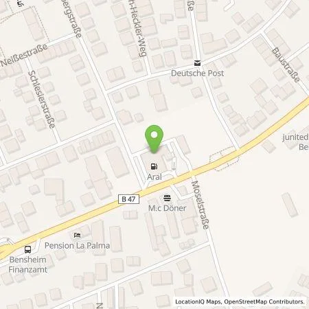 Standortübersicht der Tankstelle BP Europa SE in 64625 Bensheim