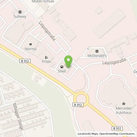 Standortübersicht der Tankstelle Shell Deutschland GmbH in 88400 Biberach