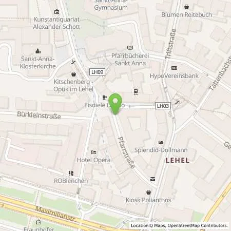 Standortübersicht der Tankstelle SWM Versorgungs GmbH in 80538 München