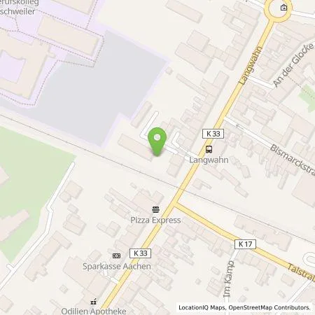 Standortübersicht der Tankstelle Heinz Hintzen in 52249 Eschweiler