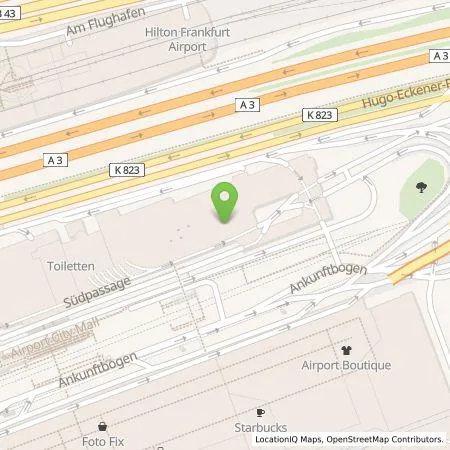 Standortübersicht der Tankstelle Fraport AG in 60549 Frankfurt am Main