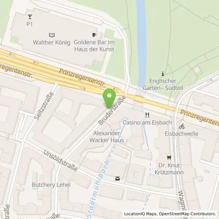 Standortübersicht der Tankstelle SWM Versorgungs GmbH in 80538 München