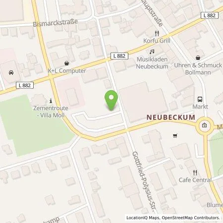 Standortübersicht der Tankstelle Carsten Recker GmbH & Co. KG in 59269 Beckum