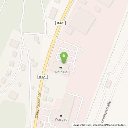 Standortübersicht der Tankstelle ALDI SÜD Immobilienverwaltungs-GmbH & Co. oHG in 67742 Lauterecken