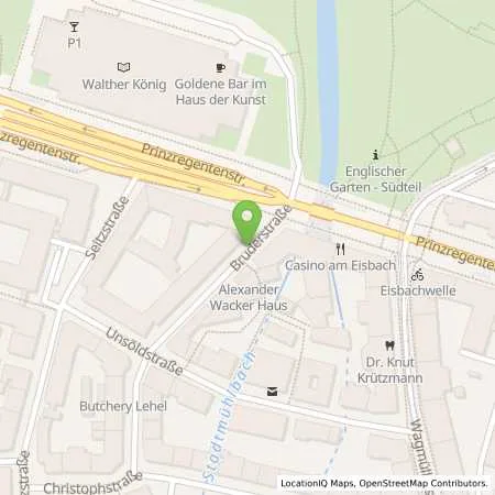 Standortübersicht der Tankstelle SWM Versorgungs GmbH in 80538 München