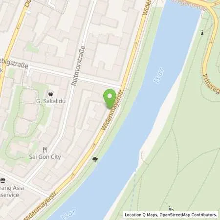 Standortübersicht der Tankstelle SWM Versorgungs GmbH in 80538 München