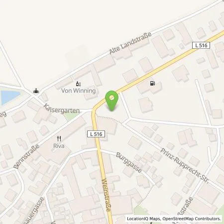 Standortübersicht der Tankstelle PfalzLader GmbH in 67146 Deidesheim