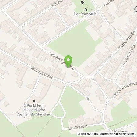 Standortübersicht der Tankstelle Stadtwerke Glauchau Dienstleistungsgesellschaft mbH in 08371 Glauchau