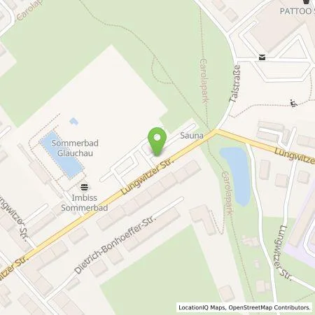 Standortübersicht der Tankstelle Stadtwerke Glauchau Dienstleistungsgesellschaft mbH in 08371 Glauchau