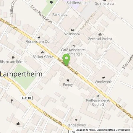 Standortübersicht der Tankstelle Gruppen-Gas- und Elektrizitätswerk Bergstraße AG in 68623 Lampertheim