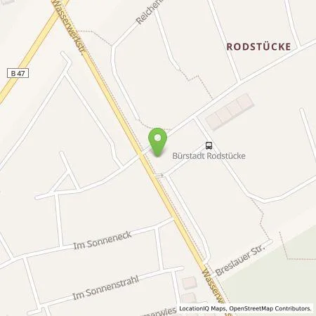 Standortübersicht der Tankstelle Gruppen-Gas- und Elektrizitätswerk Bergstraße AG in 68642 Bürstadt