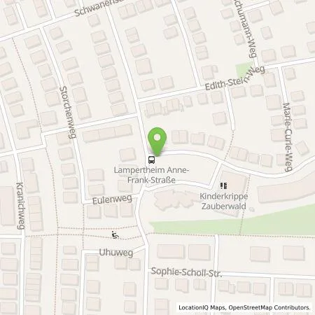 Standortübersicht der Tankstelle Gruppen-Gas- und Elektrizitätswerk Bergstraße AG in 68623 Lampertheim