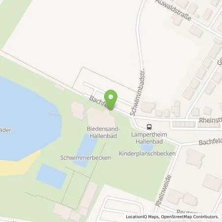 Standortübersicht der Tankstelle Gruppen-Gas- und Elektrizitätswerk Bergstraße AG in 68623 Lampertheim