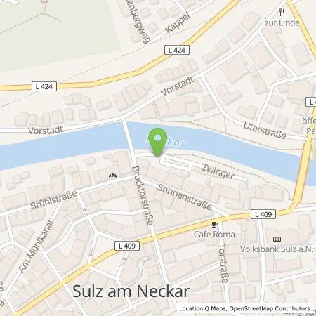 Standortübersicht der Tankstelle Stromversorgung Sulz am Neckar GmbH in 72172 Sulz a.N.