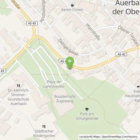 Standortübersicht der Tankstelle Stadtwerke Amberg Bäder und Park GmbH in 91275 Auerbach