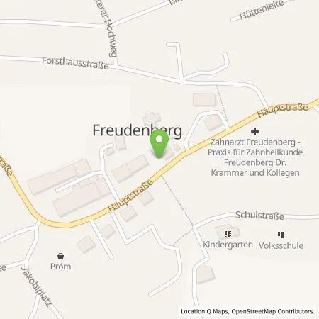 Standortübersicht der Tankstelle InAS - Infrastruktur Amberg-Sulzbach GmbH in 92272 Freudenberg