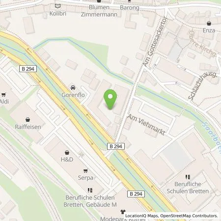 Standortübersicht der Tankstelle Teas Energie Solutions GmbH in 75015 Bretten