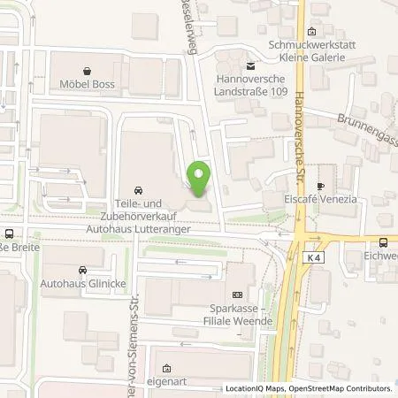 Standortübersicht der Tankstelle Porsche Zentrum Göttingen in 37077 Göttingen