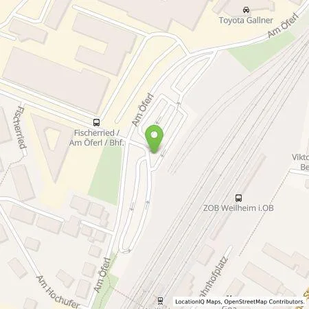 Standortübersicht der Tankstelle Stadtwerke Weilheim i.OB Energie GmbH in 82362 Weilheim i. OB