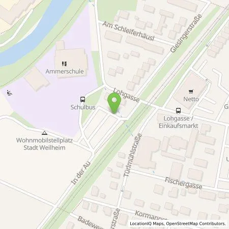 Standortübersicht der Tankstelle Stadtwerke Weilheim i.OB Energie GmbH in 82362 Weilheim i.OB