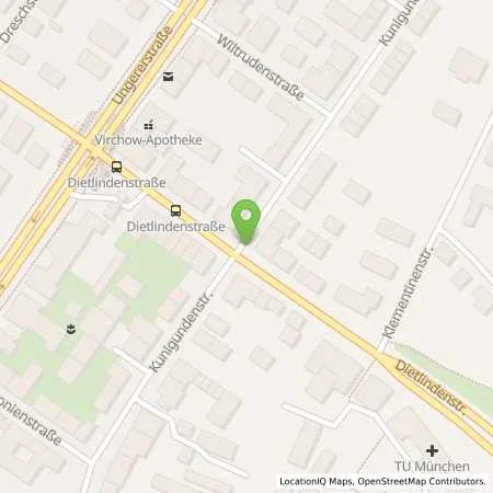 Standortübersicht der Tankstelle SWM Versorgungs GmbH in 80585 München