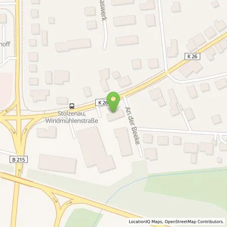 Standortübersicht der Tankstelle Autohaus Becker-Tiemann Minden-Lübbecke GmbH & Co. KG in 31592 Stolzenau