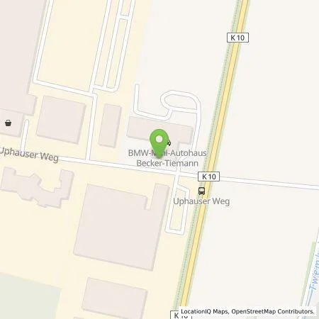 Standortübersicht der Tankstelle Autohaus Becker-Tiemann Minden-Lübbecke GmbH & Co. KG in 32429 Minden