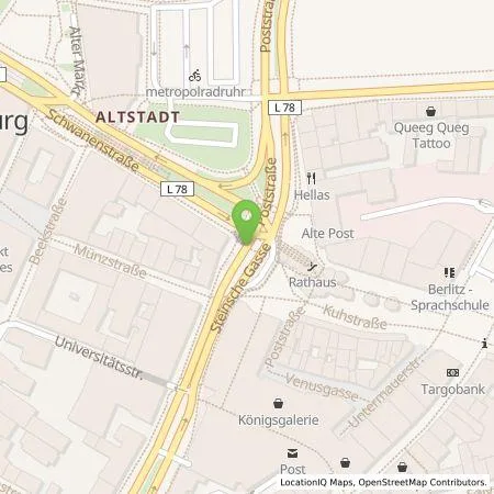 Standortübersicht der Tankstelle GOLDBECK Parking Services GmbH in 47051 Duisburg